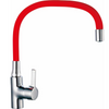 Monomando lavaplato taumm cuello flexible rojo