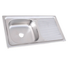 Lavaplato Empotrable Condor Derecho Monomando 1C1E 80x43cm